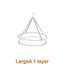 2443 Clothes basket drying net clothes flat net bag household socks dryin CHK12N Carousel 4