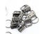 10Pcs 25mm Key Fob Hardware With Split Ring For Wristlets Carousel 4