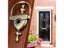 1Pcs Green Bronze Antique Zinc Alloy Door Knocker With Door Viewer Home Decor Carousel 6