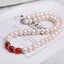 New Natural Freshwater Pearl Necklace Threaded 7-8MM Pearl Necklace 925 s CHK12N Carousel 7