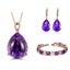 JoiasHome 925 Silver Women Jewelry Set Purple amethyst Gemstone Women Ea CHK12N Carousel 4