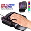 SeynLi RGB Keyboard And Mouse Set One-Handed Gaming Keyboard Mouse Mini K CHK12N Carousel 8