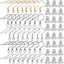 150Pcs/Set Stainless Steel Earring Hook Ear Wire with Silicone Earplugs K CHK12N Carousel 2