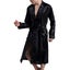 Men Classic Robes Twill Home Clothes Long Robes Pocket Imitation Silk Bat CHK12N Carousel 2