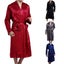 Men Classic Robes Twill Home Clothes Long Robes Pocket Imitation Silk Bat CHK12N Carousel 9