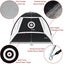 CRESTGOLF 2M/3M Golf Cages Golf Mats Practice Net Trainer Indoor Outdoor CHK12N Carousel 12