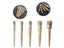 1PC Wood Handle Brushes With Natural Bristles Chalk Oil Paint Wax Brush Carousel 4