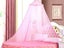 1X Dome Hanging Bed Canopy Mosquito Net Fit for Single Size Bed Pink Carousel 1