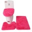 3pcs/set Solid Color Bathroom Mat Set Fluffy Hairs Bath Carpets Modern To CHK12N Carousel 23