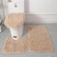 3pcs/set Solid Color Bathroom Mat Set Fluffy Hairs Bath Carpets Modern To CHK12N Carousel 3