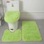 3pcs/set Solid Color Bathroom Mat Set Fluffy Hairs Bath Carpets Modern To CHK12N Carousel 6