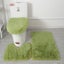 3pcs/set Solid Color Bathroom Mat Set Fluffy Hairs Bath Carpets Modern To CHK12N Carousel 8