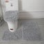 3pcs/set Solid Color Bathroom Mat Set Fluffy Hairs Bath Carpets Modern To CHK12N Carousel 12