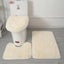 3pcs/set Solid Color Bathroom Mat Set Fluffy Hairs Bath Carpets Modern To CHK12N Carousel 13