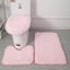 3pcs/set Solid Color Bathroom Mat Set Fluffy Hairs Bath Carpets Modern To CHK12N Carousel 15