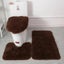 3pcs/set Solid Color Bathroom Mat Set Fluffy Hairs Bath Carpets Modern To CHK12N Carousel 16