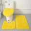 3pcs/set Solid Color Bathroom Mat Set Fluffy Hairs Bath Carpets Modern To CHK12N Carousel 17