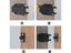 2 Pack Plastic Drawer Cabinet Catch Black With Screws Push To Open Carousel 6