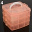 3 Layers 18 Compartments Clear Storage Box Container Jewelry Bead Organiz CHK12N Carousel 5