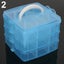 3 Layers 18 Compartments Clear Storage Box Container Jewelry Bead Organiz CHK12N Carousel 10