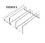 Stainless steel wine rack single and double row wine glass rack high glas CHK12N Carousel 5