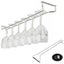 Stainless steel wine rack single and double row wine glass rack high glas CHK12N Carousel 7