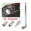 Radio Antenna Telescopic DAB FM Aerial W 3 Adapter HiFi AV Receiver Mini CHK12N Carousel 5