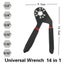 6 In / 8 In Multifunctional Adjustable Universal Wrench with Chrome Craft CHK12N Carousel 9