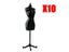 10pcs Female Mannequin For Girls Doll Clothes Fashion Clothes Gown Display Carousel 2