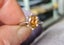 New incredible natural 1.7ct Cognac Diamond Engagement ring 14k white gold GIA Carousel 4