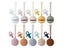 New Design Non-Toxic Baby Pacifier Holder Silicone Container Box For Kids Teat Carousel 4