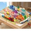 Wooden Train Box with trains tracks and toys and storage Carousel 6