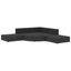 6 Piece Garden Lounge Set with Cushions Poly Rattan Black Alipx Carousel 3
