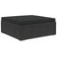 6 Piece Garden Lounge Set with Cushions Poly Rattan Black Alipx Carousel 5