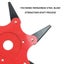 Six Blade Mowing Head Grass Head Durable Steel Thickened Garden Weeding H CHK12N Carousel 3