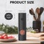 Electric Salt And Pepper Grinder With Adjustable Coarseness Refillable Mi CHK12N Carousel 7