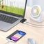 Portable Mini 2 Port USB Hub Charger Interface Splitter Hub Adapter Dual CHK12N Carousel 4