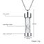Funnel Openable Glass Vial Necklace Stainless Steel Urn Hourglass Memoria CHK12N Carousel 7