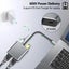 Type C Adapter 4K USB C to Dual HDMI-compatible USB 3.0 PD Charge Port Co CHK12N Carousel 5