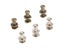 12Pcs Mini Knobs Door Pulls Cabinet Handles Antique Bronze/Silver Chest Drawer Carousel 6