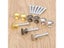 5pc/lot Mini Knobs 12x11mm Round Handles Alloy Pulls Antique Bronze/Silver/Gold Carousel 6