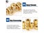 M2 M3 M4 M5 Female Thread Knurled Brass Threaded Insert Embedment Nut For 3D Carousel 5
