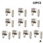 10 Set Metal Zipper Head Sliders Retainer Insertion Pin Zipper Top Stop A CHK12N Carousel 4