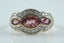 MAGNIFICENT PINK TOURMALINE & DIAMOND 9CT RING Carousel 3