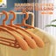 10PCS Retro Wide-Shoulder Non-Slip Hanger Closet Organizer Hangers For Cl CHK12N Carousel 4