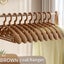 10PCS Retro Wide-Shoulder Non-Slip Hanger Closet Organizer Hangers For Cl CHK12N Carousel 10