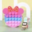 Birthday gift Poppets bags Pop it Fidget Toys bags Pop tubes 10 Shapes available Carousel 5