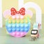 Birthday gift Poppets bags Pop it Fidget Toys bags Pop tubes 10 Shapes available Carousel 6