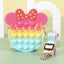 Birthday gift Poppets bags Pop it Fidget Toys bags Pop tubes 10 Shapes available Carousel 7