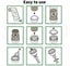 100m Nappy Bin Refill Kit Compatible With Tommee Tippee Sangenic Liner Film Carousel 7